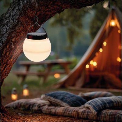 Lampka biwakowa LED solarna LUMINA ORB 800mAh czarny SPECTRUM (SLI055009)